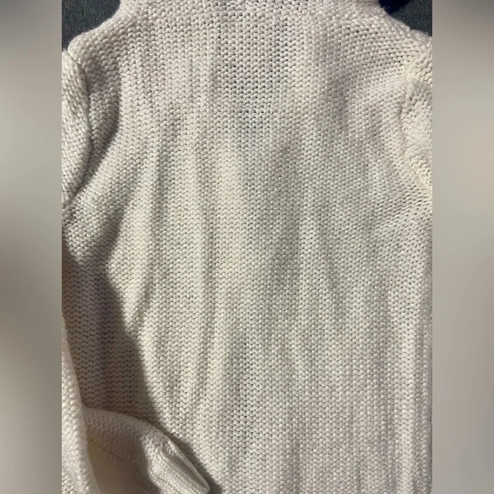 Oshkosh Toddler Girls Clothes 4t Ivory Cable Knit Hooded Cardigan Coat Sweater